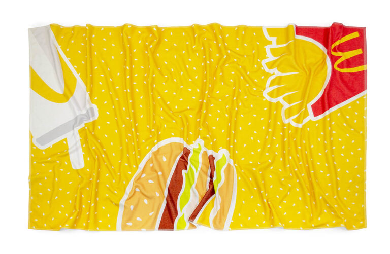 bedrukte strandlaken mac donalds