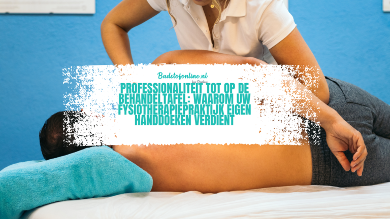 Fysiotherapie praktijk handdoeken met logo