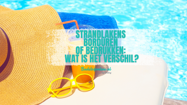 Strandlakens borduren of bedrukken