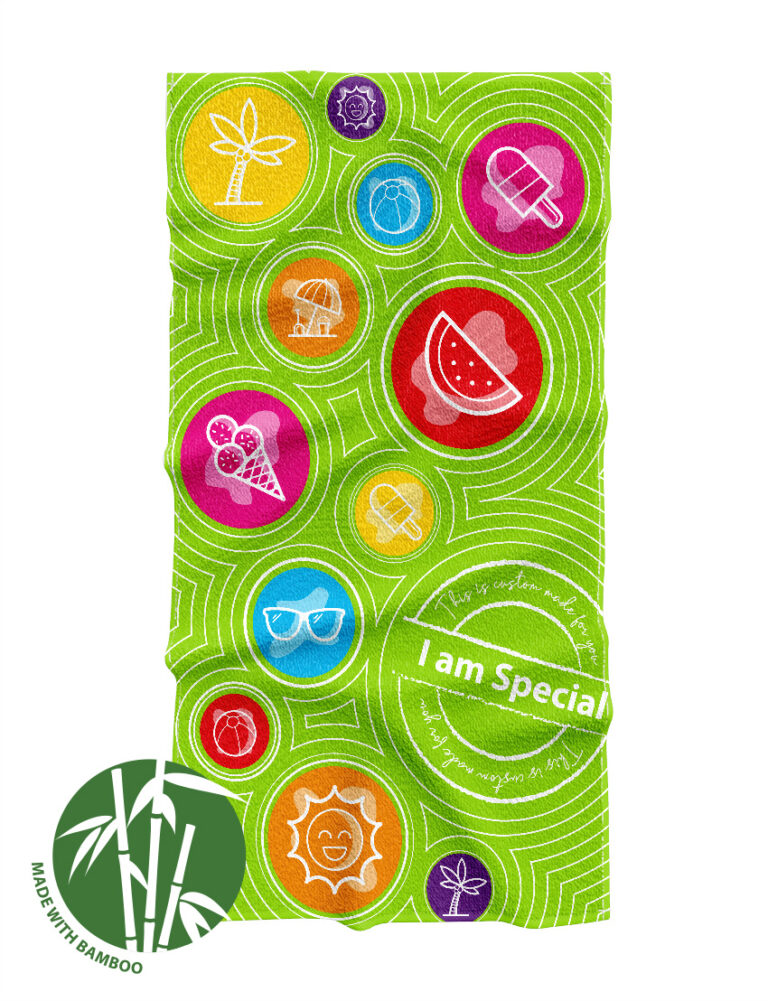 Bamboe handdoek bedrukt