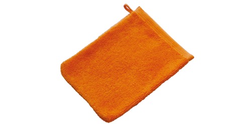 Oranje washandjes bedrukken